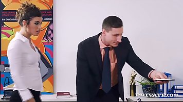 Although wealthy guy can have any woman he wants, he likes to fuck Julia Roca