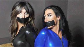 Mila & Kiki in: The Offer She Couldn't Refuse: Foolish SpyGirls Restrained & Useless While the REAL Caper Goes Off! (Tape Twist Edition) (HD)