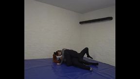 HAPPY KINKMAS EVE DAY 24 LESBIAN WRESTLING