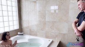 big dick nick vs ava alex in bathtub romp