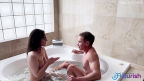 big dick nick vs ava alex in bathtub romp