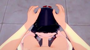 nezuko kamado cojiendo en la alberca