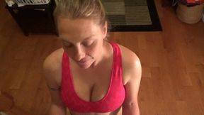 POV Standing Titty Fuck