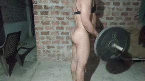 Pura nanga hokar maine workeout kiya
