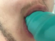 FtM Dildo Blowjob