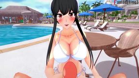 yor forger bikini pool sex - full pov - spy x family - thanks