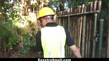 Bruno Dickemz - Bruno's Big Cock Devours Petite Latina in Woodland Bondage