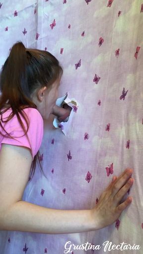 Blowjob through the walls. Our first homemeade gloryhole