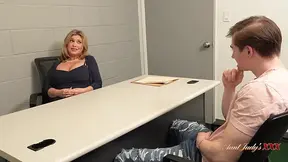 Busty Aunt Judy's MILF and student have steamy sex after class