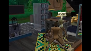 The Sims 4 Vacation Gangbang