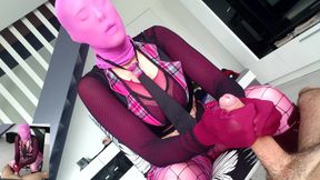 POV Pink Encasement Nylon Nora Fox Fuck Through Nylon