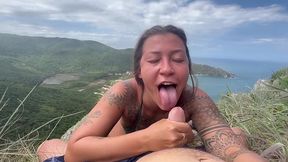 quase fui pega pagando boquete com a vista mais bonita de florianopolis