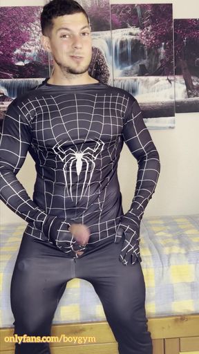 My Spiderman Cock Cums!