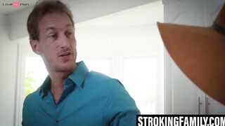 Karter Foxxâs throat bulging with stepdads angry morning wood