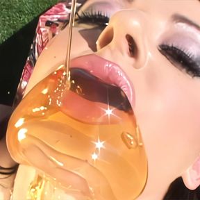 Sophie Dee Takes Oil All Over He R Big Boobs And Ass And