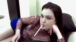 Smoking Seduction Lips 120's Model Paula Video 0073