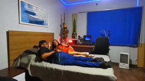 On the Counter, She Bends Over and Gives Herself Completely