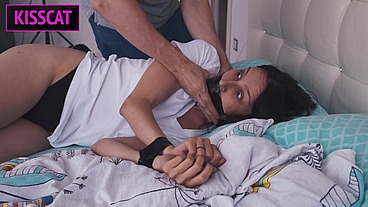 Robber got into my Apartment, but can't Resist to Tied and Hard Fuck my Virgin Ass