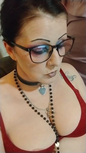 MILF Smoking in a Bra