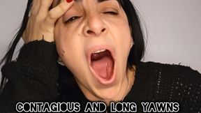 Contagious yawns and large