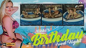 Birthday Food Fight With A Live Audience - Loula Lou And Niki B