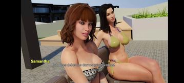 Grabbing the big ass and waving to the hot ones of my neighbors with big tits in bikinis, !! They are so hot!! Far From Home Part 3