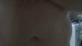 BBW showing off big body and showering