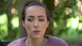 Close up Outdoor Smoking - Petite Brunette