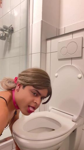 Naughty Puppy Peeing, Drinking, and Wagging My Tail