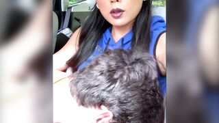 Hot Asian shemale Venus Lux fucks a tight ass hiker outdoor