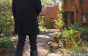 Threesome sex with the transgender Queen Natalie