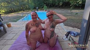 mon mec rejoint notre duo lesbien avec maureen : il nous baise a tour de role et nous inonde de sperme chaud