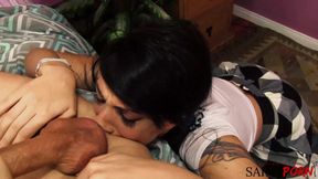 Molly Tosses Her Stepdad’s Salad for His Cock