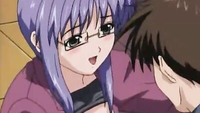 Watch these cartoon teen sluts in glasses and stockings get nasty in a wild vaginal gangbang