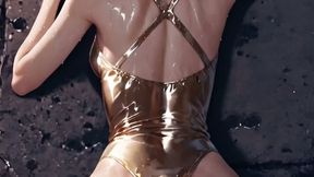 The fireworks are gone, but the sparks still climb her skin.