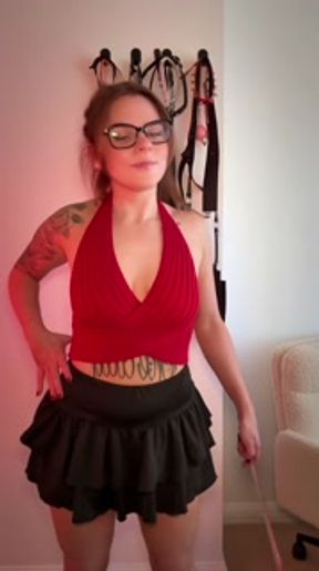 Sexy College Teacher Gives You JOI