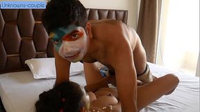 Desi Malkin Rekha can'_t resist getting licked by naukar chotuu 2