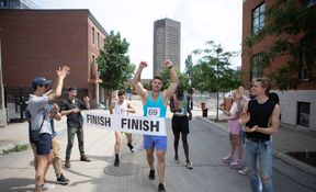 Hard marathon day for these horny blokes but they still fuck