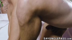 Horny twink Kaleb Stryker wants some huge dick in his tight ass