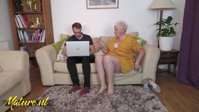 Incredibly Fat Ass Granny Juicy Joolz Bangs Her Stepson