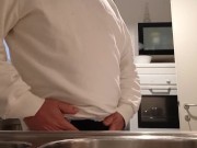 pissing in a glass