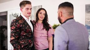 ”Bi Sex gay threesome in the office with boss assistent & her BF”