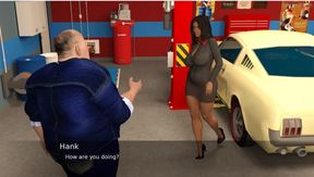 Project Hotwife - Gameplay - Roleplay - No Sex- Just Teasing - Merry Wearing Car Mechanic Dress and Teases Mechanic
