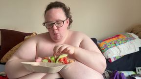 Saturday Night Takeaway Eating BBW SSBBW Second Part