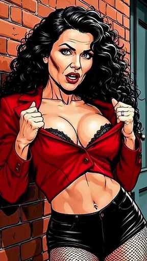 Casting for a 40-year-old Sexy Slut. Cartoon. MILF Black Stockings