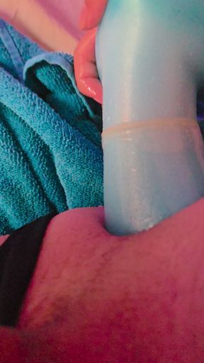 Stretching my hole like a good boy
