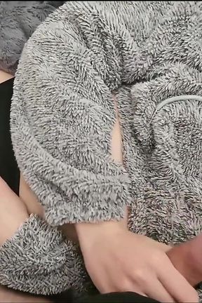 Cumshot fuzzy sweater