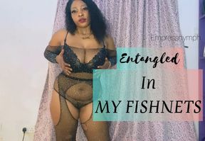 Caught In Shiny Fishnets