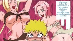 Naruto Manga Party – Tsunade’s Big Tits & Ass Take Center Stage
