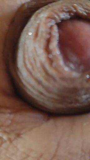 Shy Grandpa Makes the Dick Water a Little.